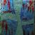 Fused Glass Painting, 3 Panels, Detail, Tortola