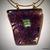 Glass Jewelry, Pendant, Double Mount, Mauve